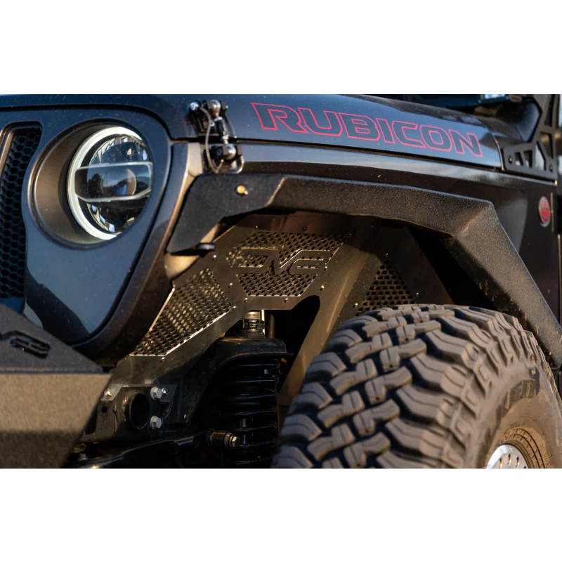 DV8 Offroad 2018-2018 Jeep Wrangler JL JLU Gladiator JT Front Inner Fenders Model INFEND-03FB - Image 10