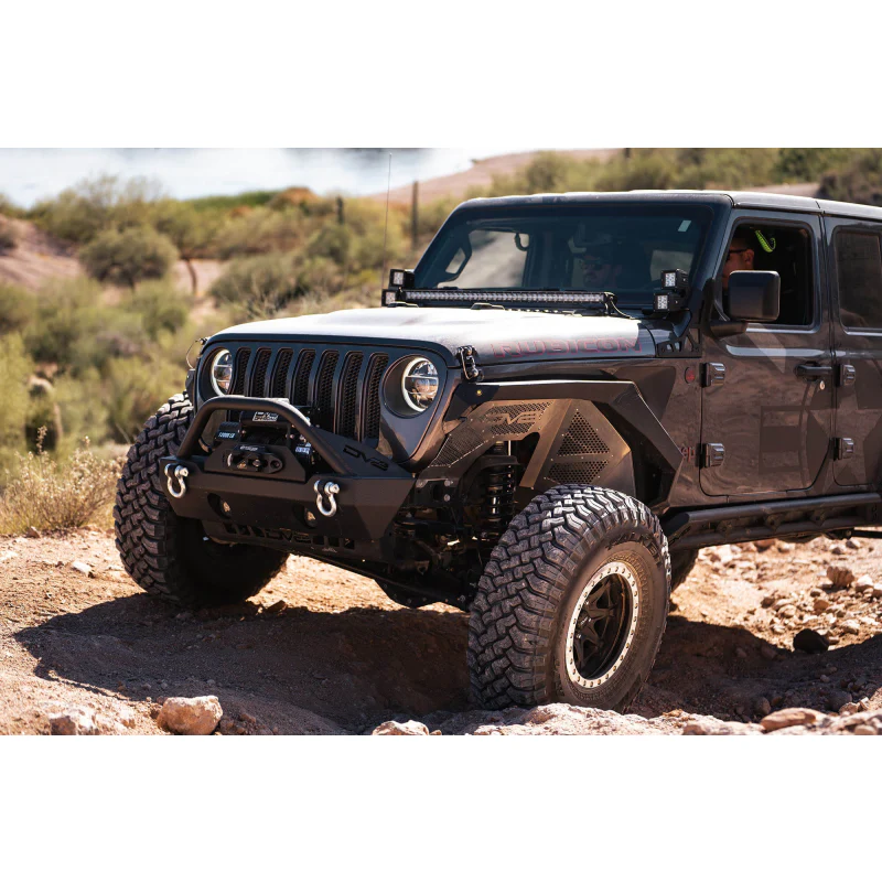 DV8 Offroad 2018-2018 Jeep Wrangler JL JLU Gladiator JT Front Inner Fenders Model INFEND-03FB - Image 12