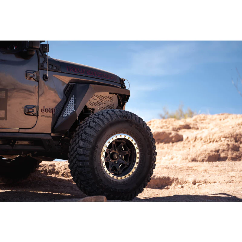 DV8 Offroad 2018-2018 Jeep Wrangler JL JLU Gladiator JT Front Inner Fenders Model INFEND-03FB - Image 4