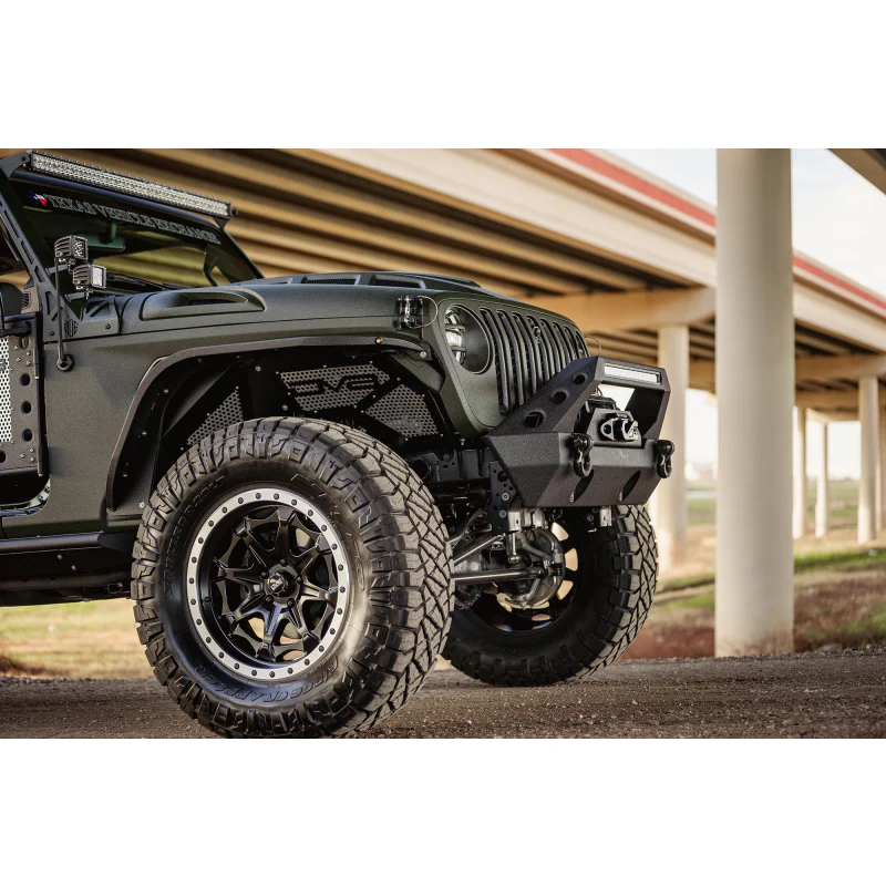 DV8 Offroad 2018-2018 Jeep Wrangler JL JLU Gladiator JT Front Inner Fenders Model INFEND-03FB - Image 6
