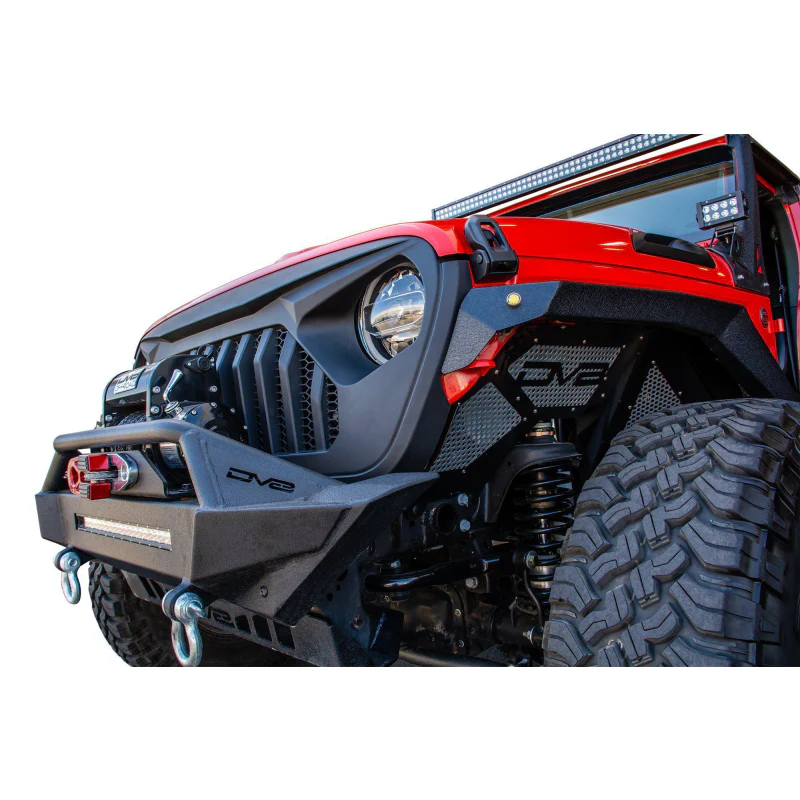 DV8 Offroad 2018-2025 Jeep Gladiator JT Replacement Grille Black Model GRJL-01 - Image 4