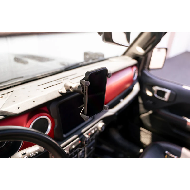 DV8 Offroad 2018-2025 Jeep Gladiator JT Wrangler JL, JLU Digital Device Dash Mount Model DMJL-01 - Image 3