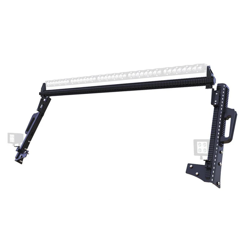 DV8 Offroad 2018-2025 Jeep Gladiator JT Wrangler JL JLU Roof Rail Mounted System Model D-JL-190053-RF - Image 2