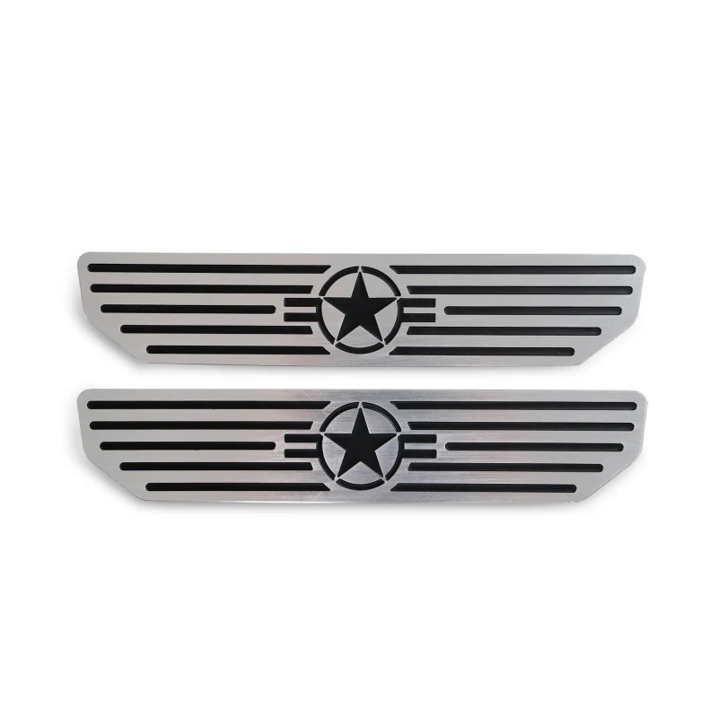 DV8 Offroad 2018-2025 Jeep Gladiator JT WranglerJL JLU Rear Sill Plate "Star Logo" Model D-JL-180014-STR4 - Image 2