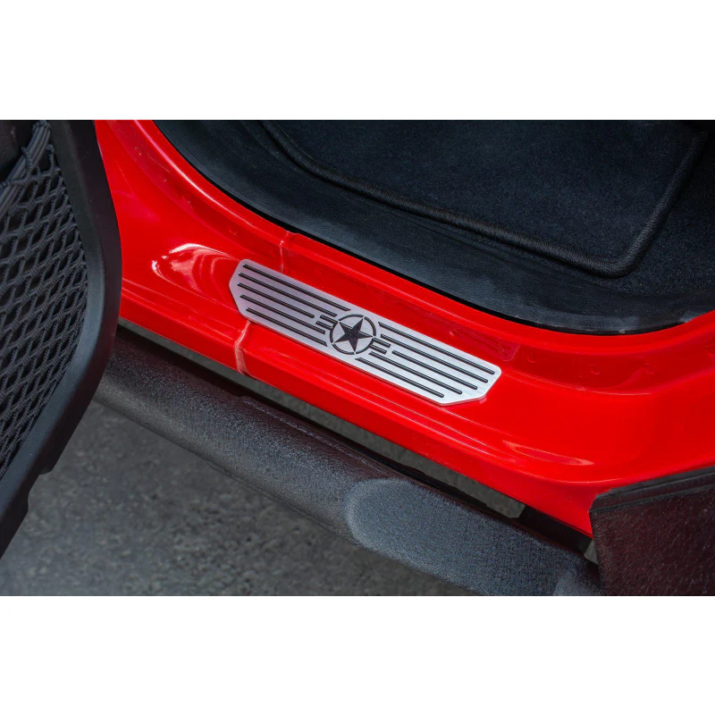 DV8 Offroad 2018-2025 Jeep Gladiator JT WranglerJL JLU Rear Sill Plate "Star Logo" Model D-JL-180014-STR4 - Image 8