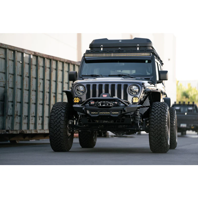 DV8 Offroad 2018-2025 Jeep Gladiator Wrangler Spec Series Front Bumper Model FBJL-09 - Image 10