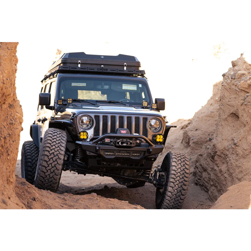 DV8 Offroad 2018-2025 Jeep Gladiator Wrangler Spec Series Front Bumper Model FBJL-09 - Image 7