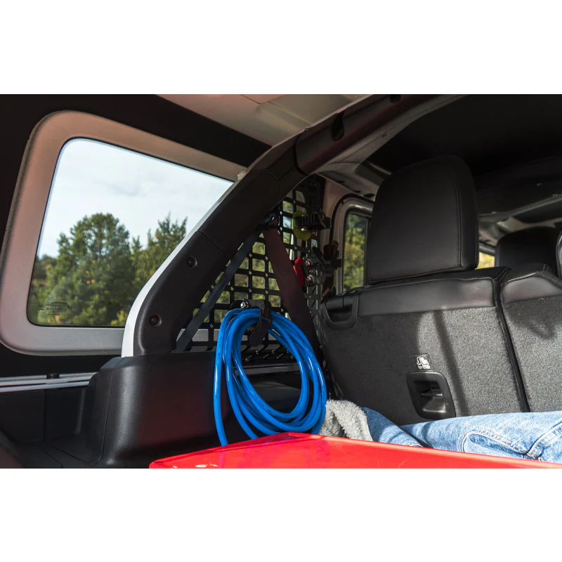DV8 Offroad 2018-2025 Jeep Wrangler 4-Door Rear Window Pocketed Molle Panels Model MPJL-02 - Image 15