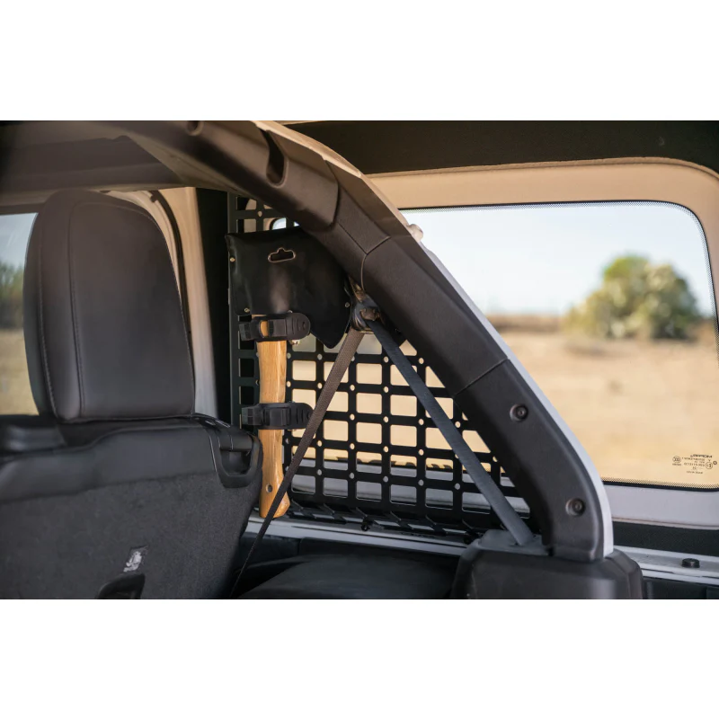 DV8 Offroad 2018-2025 Jeep Wrangler 4-Door Rear Window Pocketed Molle Panels Model MPJL-02 - Image 7
