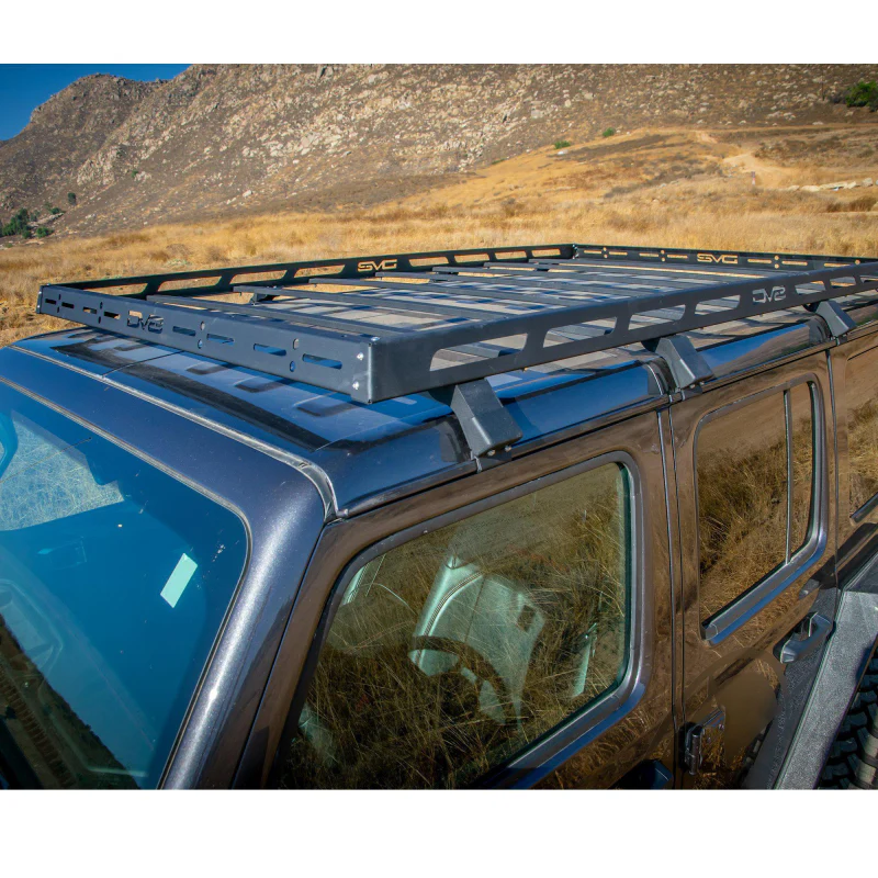 DV8 Offroad 2018-2025 Jeep Wrangler 4-Door Roof Rack Model RRJL-01 - Image 9
