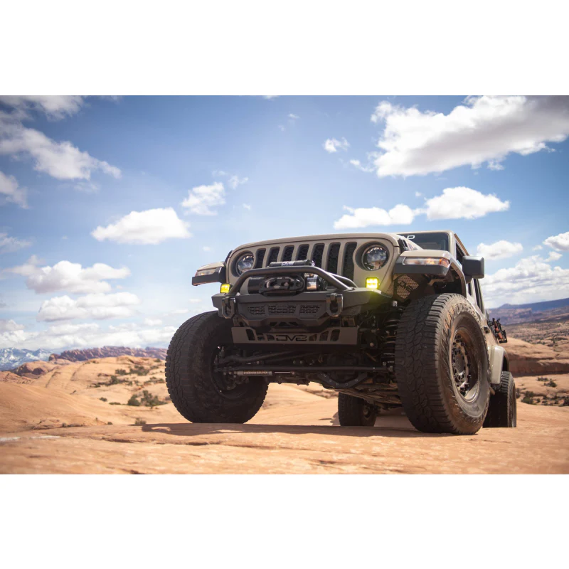 DV8 Offroad 2018=2025 Jeep Wrangler JL JL , Gladiator JT Front Bumper Sway-Bar Disconnect Motor Skid Plate Model SPJL-02 - Image 18