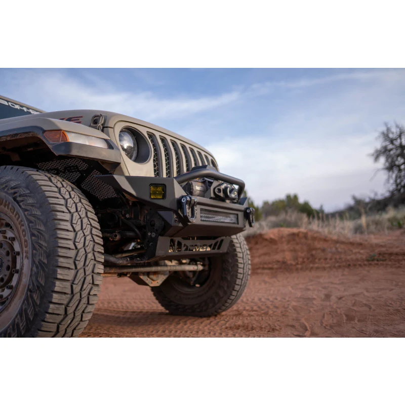DV8 Offroad 2018=2025 Jeep Wrangler JL JL , Gladiator JT Front Bumper Sway-Bar Disconnect Motor Skid Plate Model SPJL-02 - Image 21