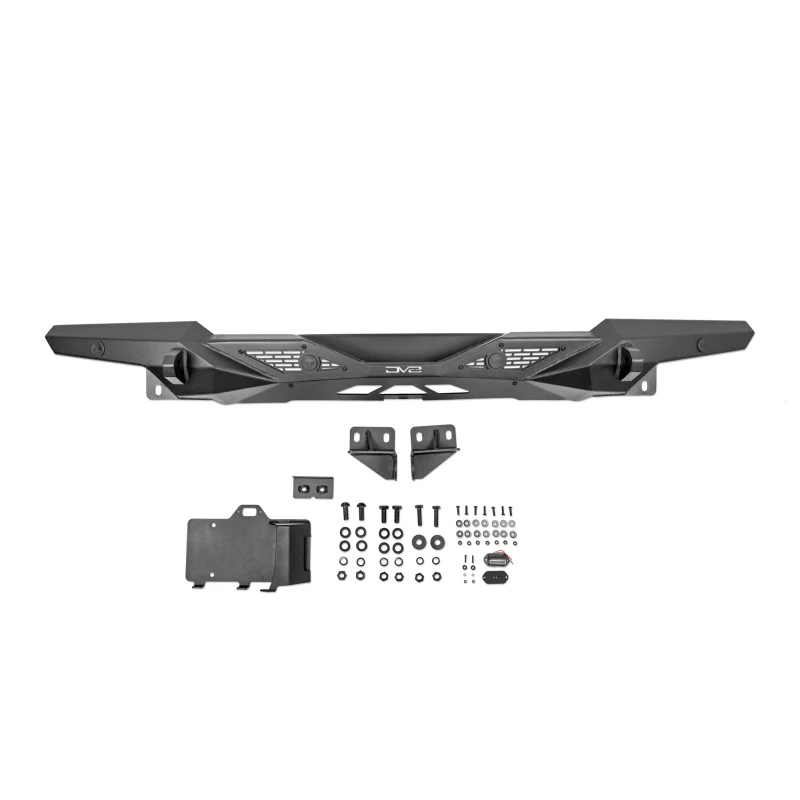 DV8 Offroad 2018-2025 Jeep Wrangler JL JLU DV8 Offroad Spec Series Rear Bumper Model RBJL-09 - Image 9