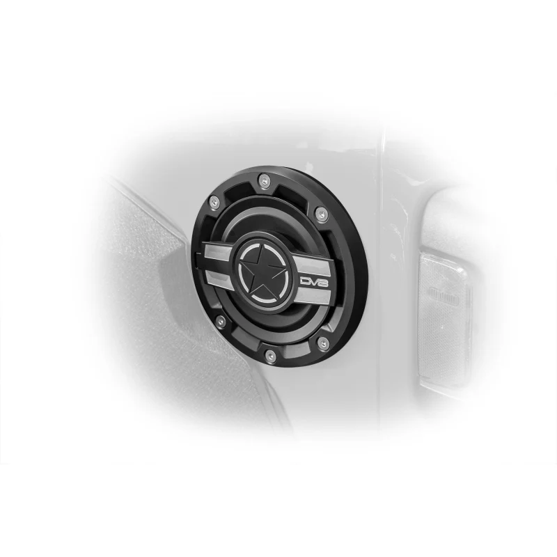 DV8 Offroad 2018-2025 Jeep Wrangler JL JLU Fuel Door Model D-JL-190004-MIL - Image 3