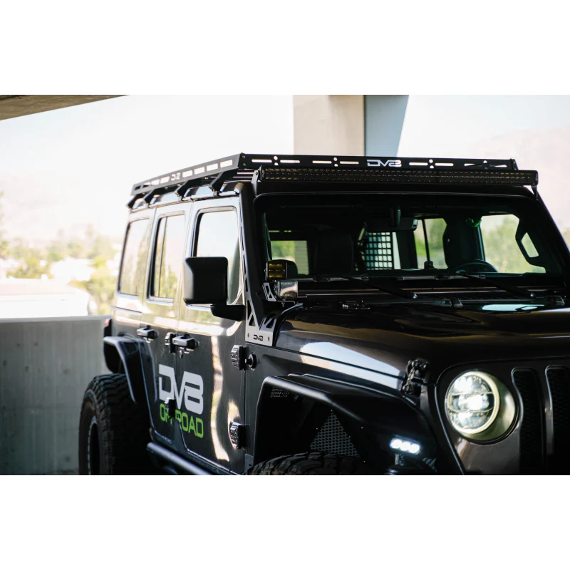 DV8 Offroad 2018-2025 Jeep Wrangler JL JLU Gladiator JT 50-Inch Light Bar Mount Model LBJL-10 - Image 3