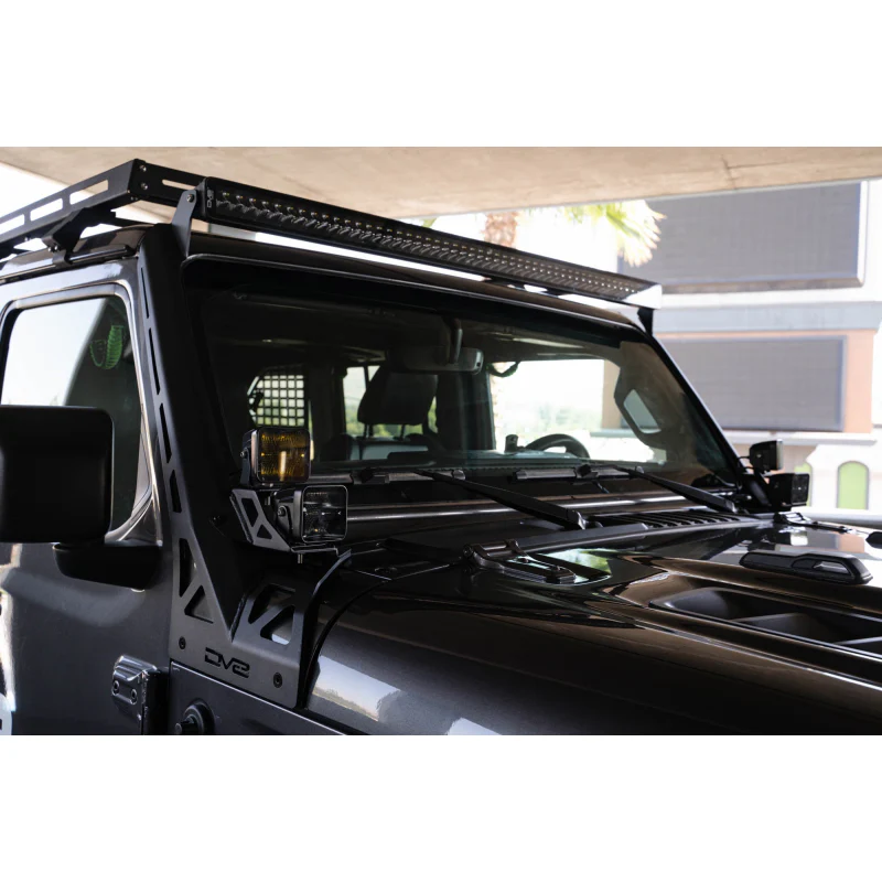 DV8 Offroad 2018-2025 Jeep Wrangler JL JLU Gladiator JT 50-Inch Light Bar Mount Model LBJL-10 - Image 4