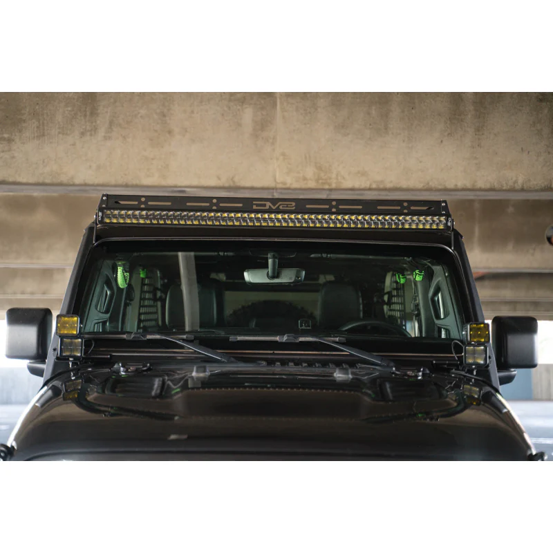 DV8 Offroad 2018-2025 Jeep Wrangler JL JLU Gladiator JT 50-Inch Light Bar Mount Model LBJL-10 - Image 7