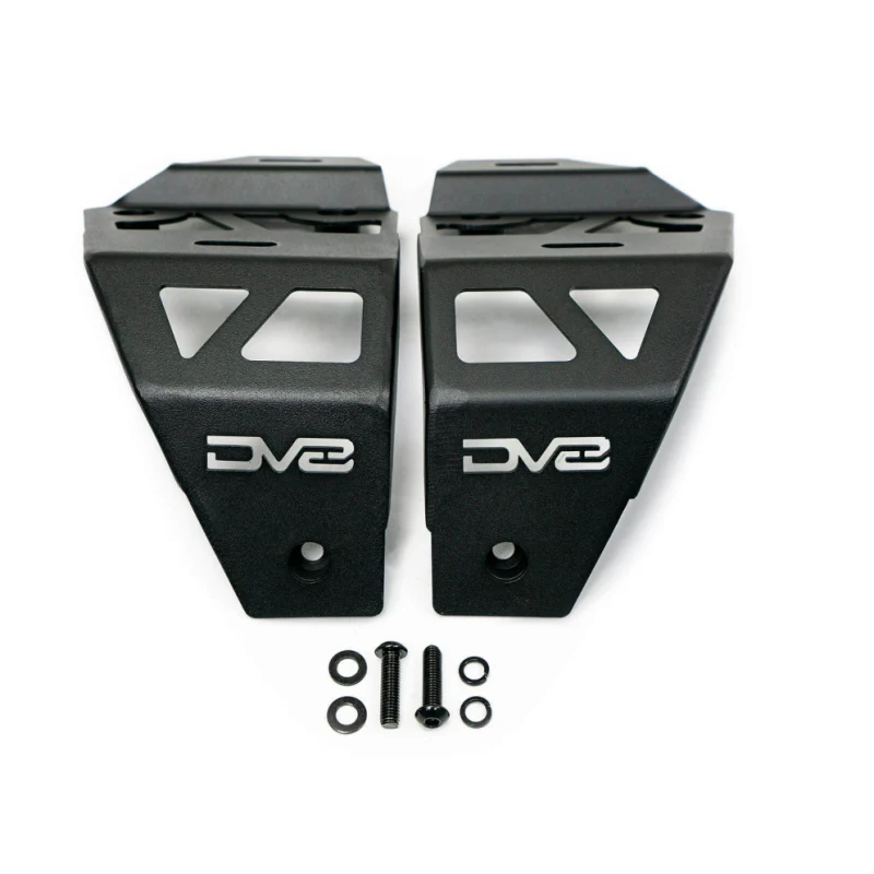 DV8 Offroad 2018-2025 Jeep Wrangler JL JLU Gladiator JT A-Pillar Dual Pod Light Mounts Model LBJL-04 - Image 3