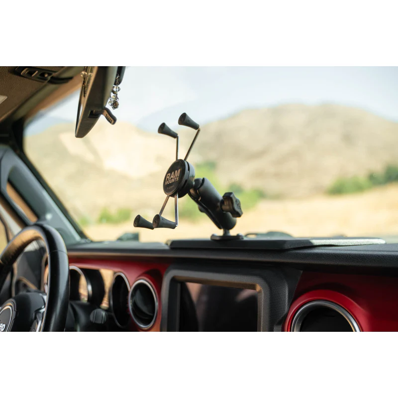 DV8 Offroad 2018-2025 Jeep Wrangler JL, JLU , Gladiator JT Device Dash Mount V2 Model DMJL-02 - Image 13