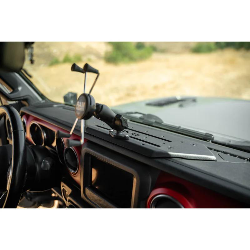 DV8 Offroad 2018-2025 Jeep Wrangler JL, JLU , Gladiator JT Device Dash Mount V2 Model DMJL-02 - Image 14