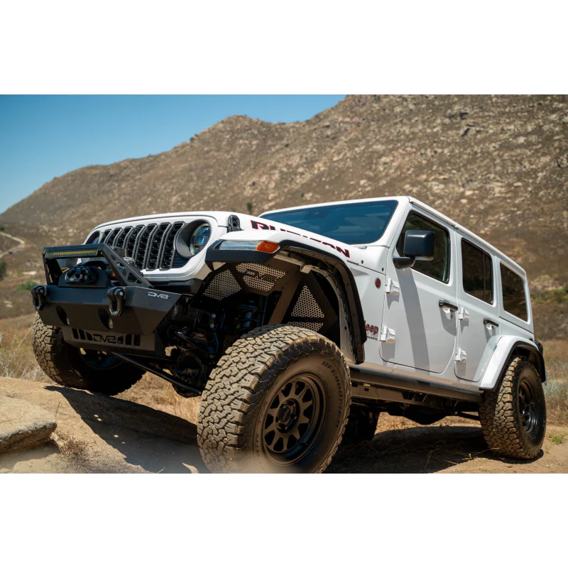 DV8 Offroad 2018-2025 Jeep Wrangler JL JLU Gladiator JT Front Inner Fenders Model INFEND-06FB - Image 12