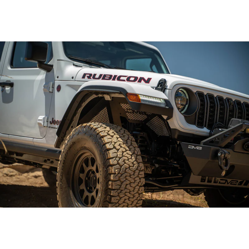 DV8 Offroad 2018-2025 Jeep Wrangler JL JLU Gladiator JT Front Inner Fenders Model INFEND-06FB - Image 4