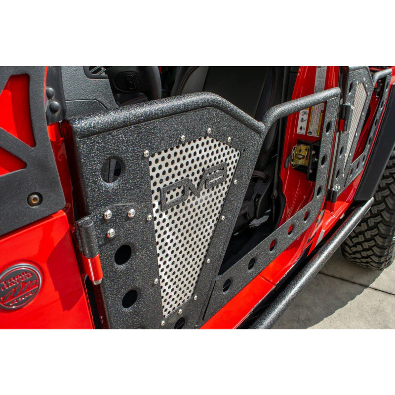 DV8 Offroad 2018-2025 Jeep Wrangler JL JLU Gladiator JT Front Rock Doors Model RDJL-01F - Image 2