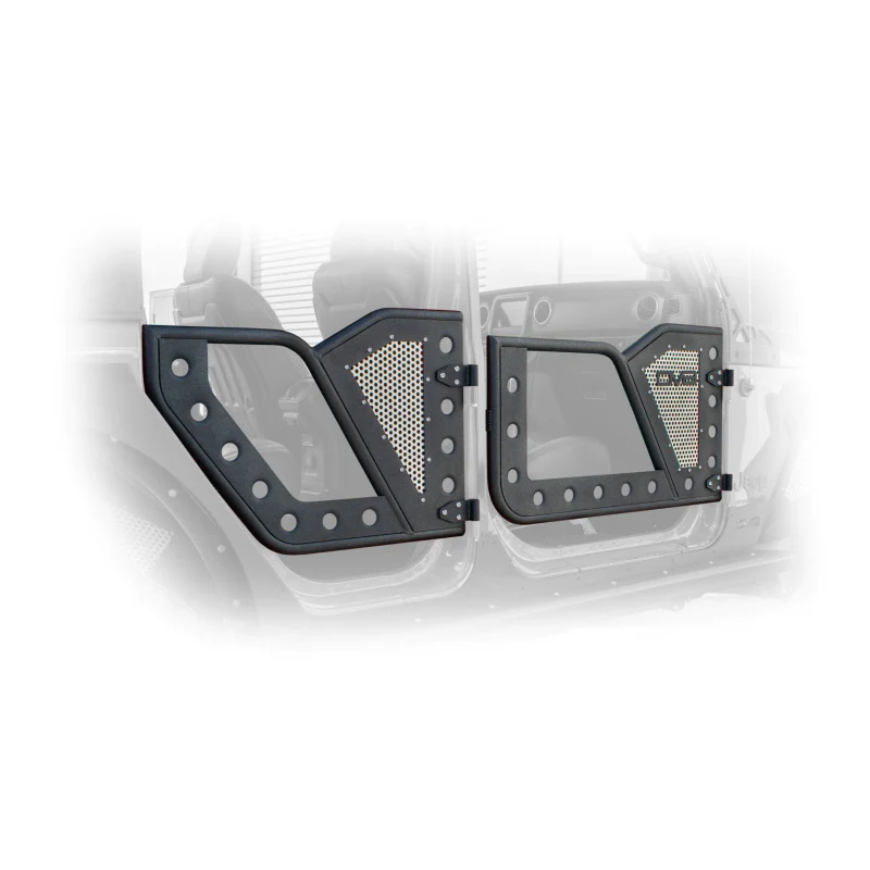 DV8 Offroad 2018-2025 Jeep Wrangler JL JLU Gladiator JT Front Rock Doors Model RDJL-01F - Image 4