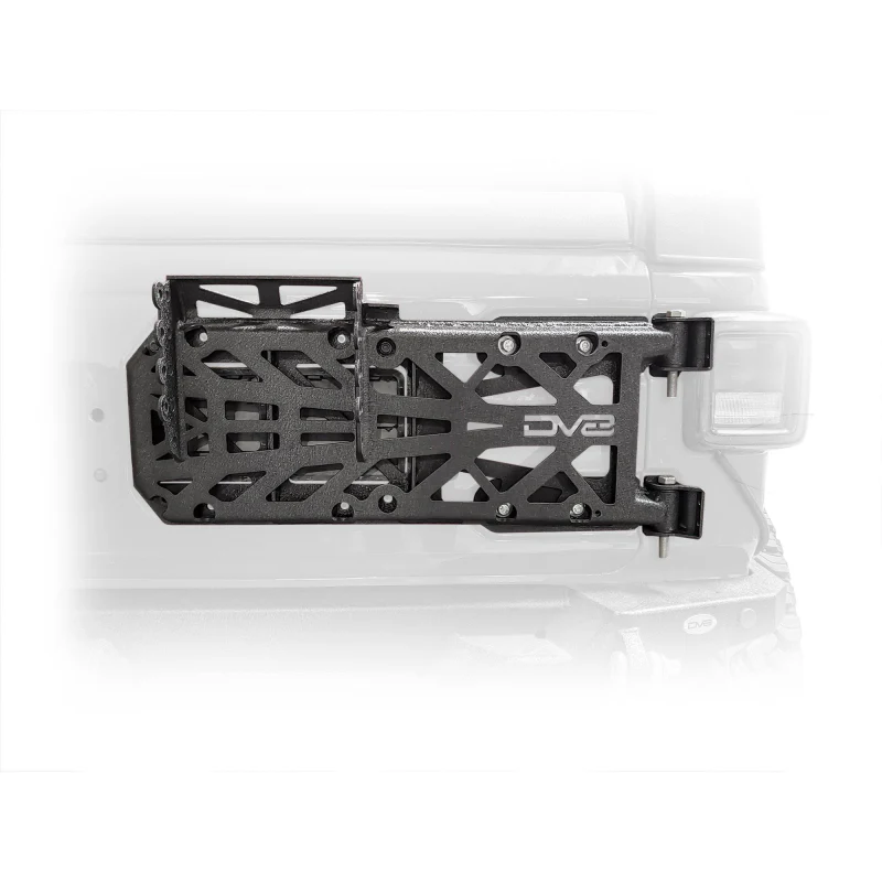 DV8 Offroad 2018-2025 Jeep Wrangler JL JLU Hinge Mounted Tire Carrier Model TCJL-03 - Image 2