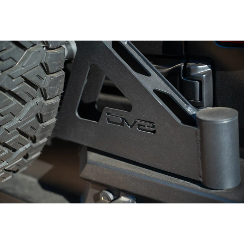DV8 Offroad 2018-2025 Jeep Wrangler JL, JLU Mto Series Bumper Spare Tire Swing Gate Model TCJL-13 - Image 8