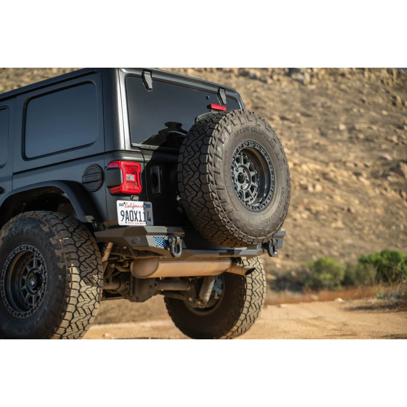 DV8 Offroad 2018-2025 Jeep Wrangler JL, JLU Mto Series Bumper Spare Tire Swing Gate Model TCJL-13 - Image 9
