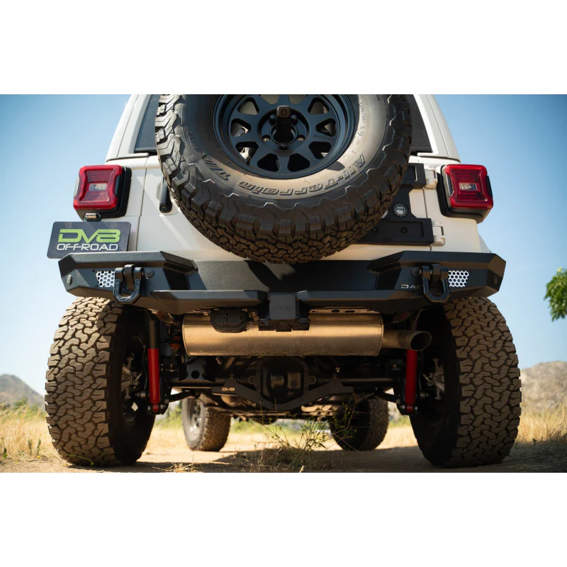 DV8 Offroad 2018-2025 Jeep Wrangler JL JLU Mto Series Rear Bumper W/ Optional Tire Carrier Model RBJL-13 - Image 13