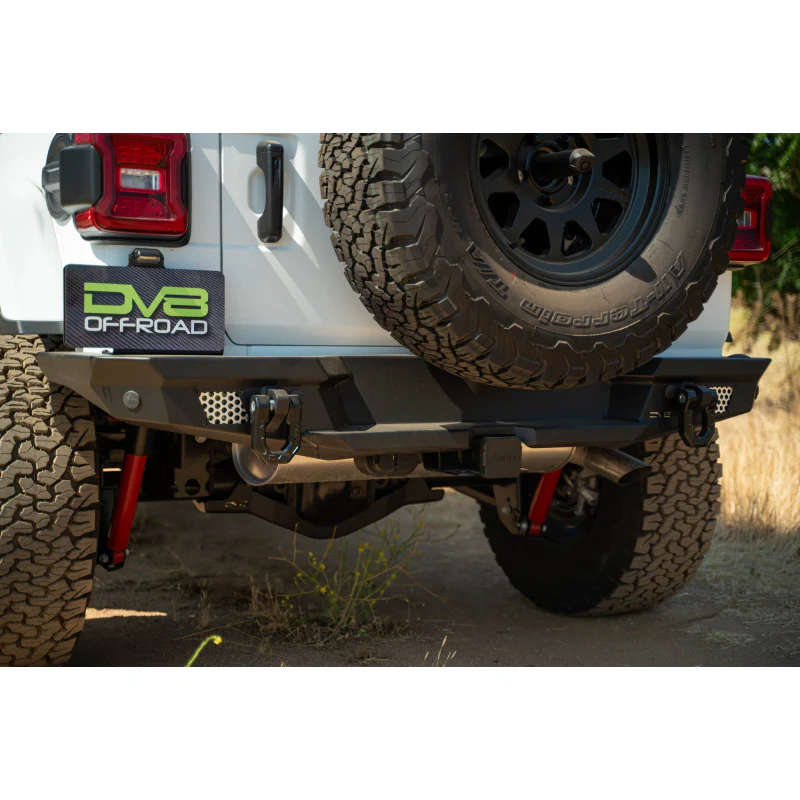 DV8 Offroad 2018-2025 Jeep Wrangler JL JLU Mto Series Rear Bumper W/ Optional Tire Carrier Model RBJL-13 - Image 15