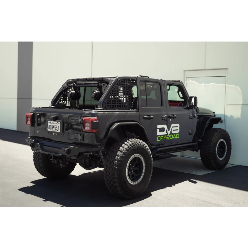 DV8 Offroad 2018-2025 Jeep Wrangler JL JLU Rear Speaker and Light Bar Mount Model SBJL-01 - Image 5