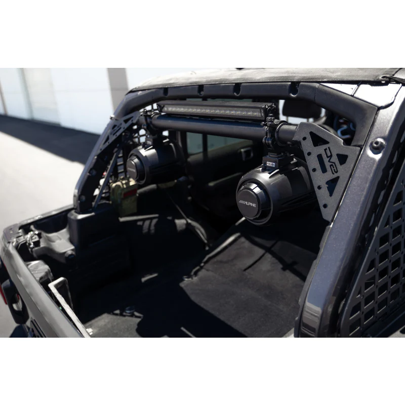 DV8 Offroad 2018-2025 Jeep Wrangler JL JLU Rear Speaker and Light Bar Mount Model SBJL-01 - Image 7