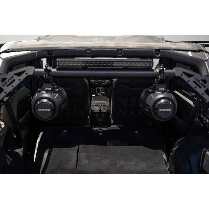 DV8 Offroad 2018-2025 Jeep Wrangler JL JLU Rear Speaker and Light Bar Mount Model SBJL-01 - Image 8