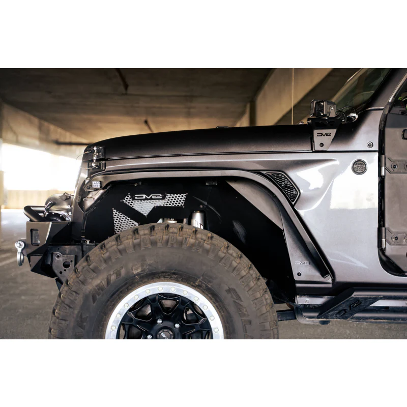 DV8 Offroad 2018-2025 Jeep Wrangler JL JLU Slim Fender Flares Model FDJL-07 - Image 2