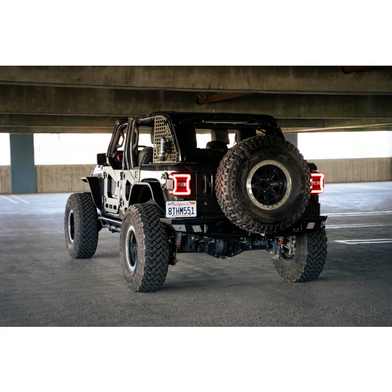 DV8 Offroad 2018-2025 Jeep Wrangler JL JLU Slim Fender Flares Model FDJL-07 - Image 5
