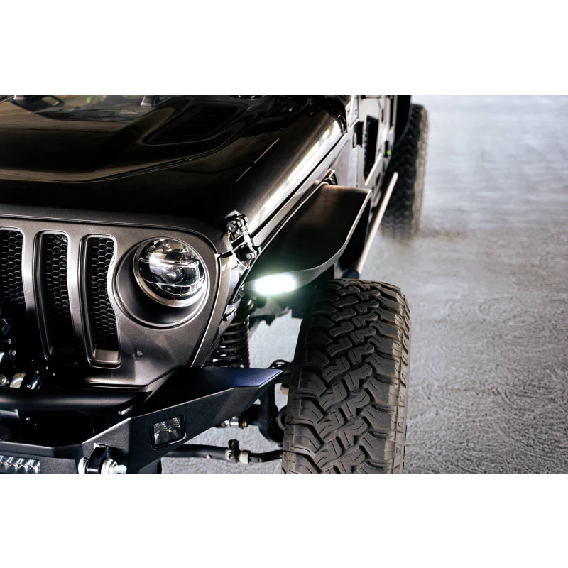 DV8 Offroad 2018-2025 Jeep Wrangler JL JLU Slim Fender Flares Model FDJL-07 - Image 7