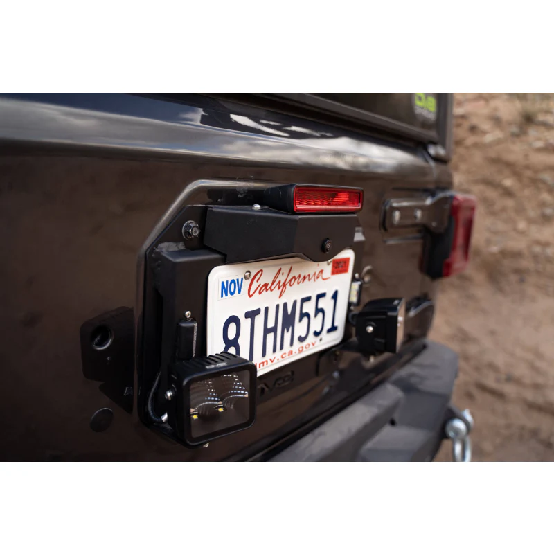 DV8 Offroad 2018-2025 Jeep Wrangler Spare Tire Delete With Light Mounts Model TSJL-03 - Image 12