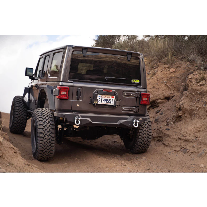 DV8 Offroad 2018-2025 Jeep Wrangler Spare Tire Delete With Light Mounts Model TSJL-03 - Image 3