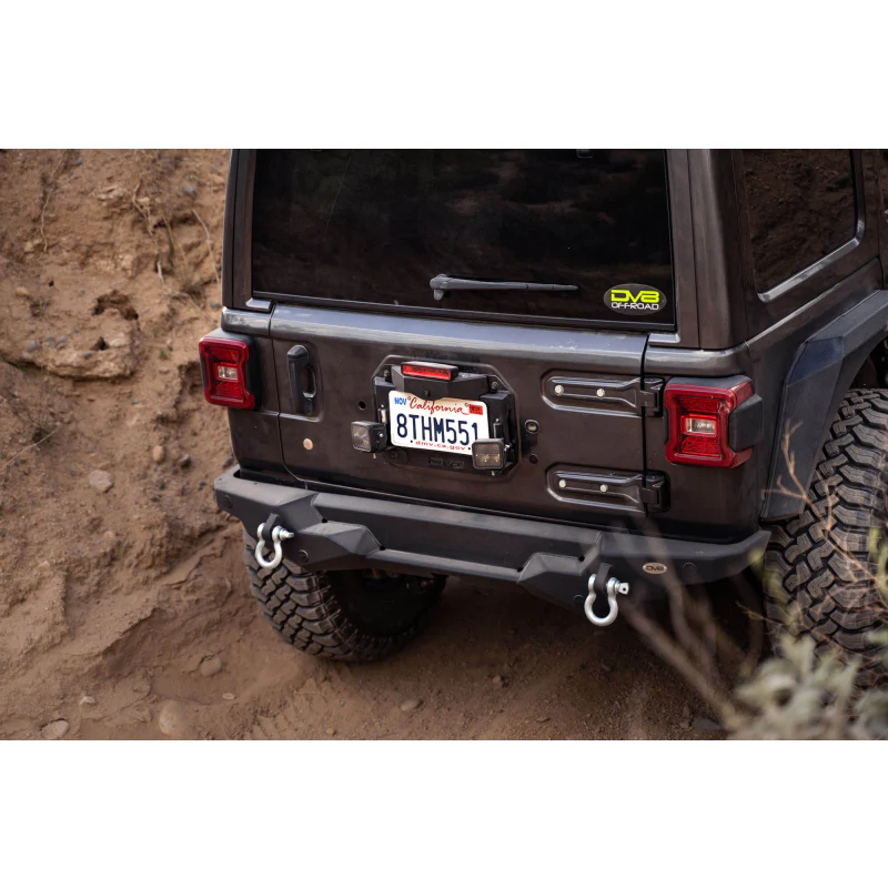 DV8 Offroad 2018-2025 Jeep Wrangler Spare Tire Delete With Light Mounts Model TSJL-03 - Image 5