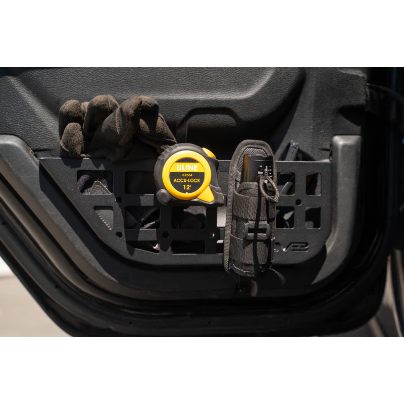 DV8 Offroad 2018-2025 Jeep WranglerJLU Gladiator JT Slim Rear Door ONLY Molle Pockets Model MPJL-08 - Image 12