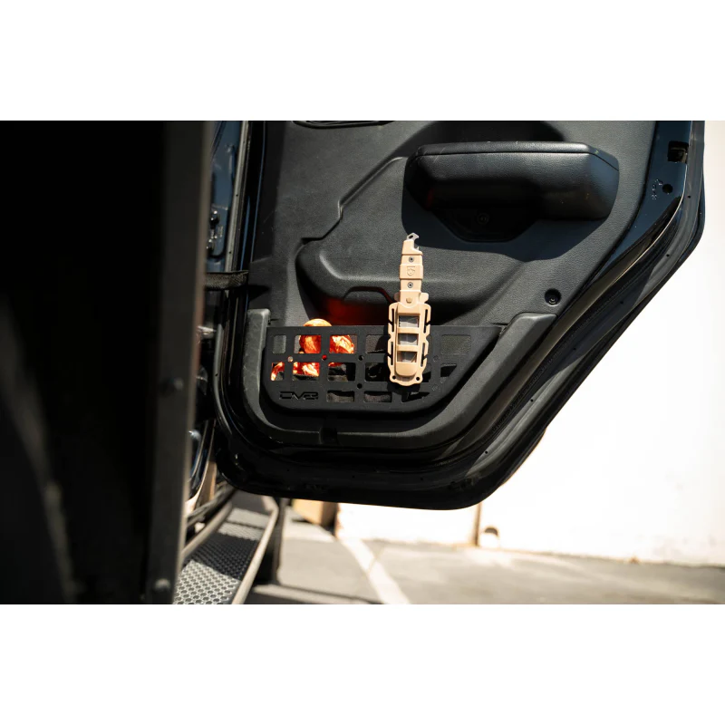 DV8 Offroad 2018-2025 Jeep WranglerJLU Gladiator JT Slim Rear Door ONLY Molle Pockets Model MPJL-08 - Image 9