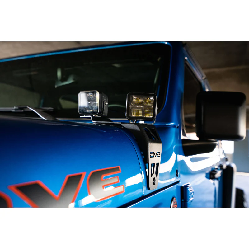 DV8 Offroad 2018-2025 JeepWrangler JL JLU 392 Gladiator JT , MojDual Pod Light Mounts Model LBJL-06 - Image 14