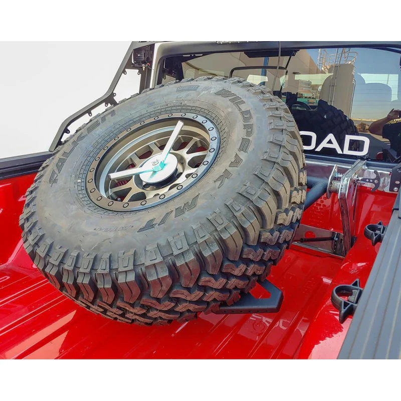 DV8 Offroad 2020-2025 Jeep Gladiator JT Adjustable Tire Carrier Model TCGL-01 - Image 7