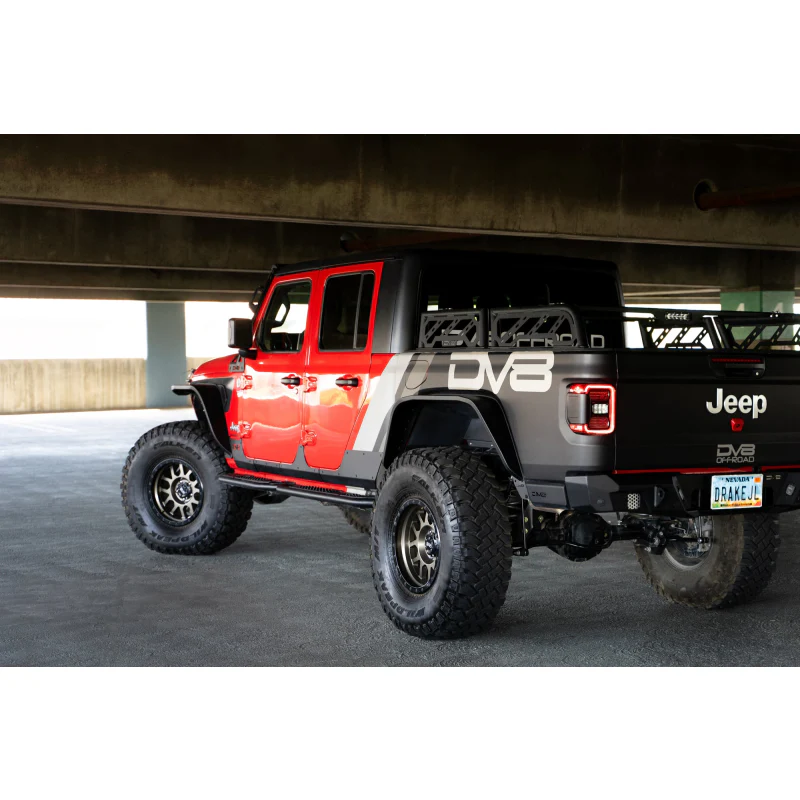 DV8 Offroad 2020-2025 Jeep Gladiator JT Slim Fender Flares Model FDGL-07 - Image 10