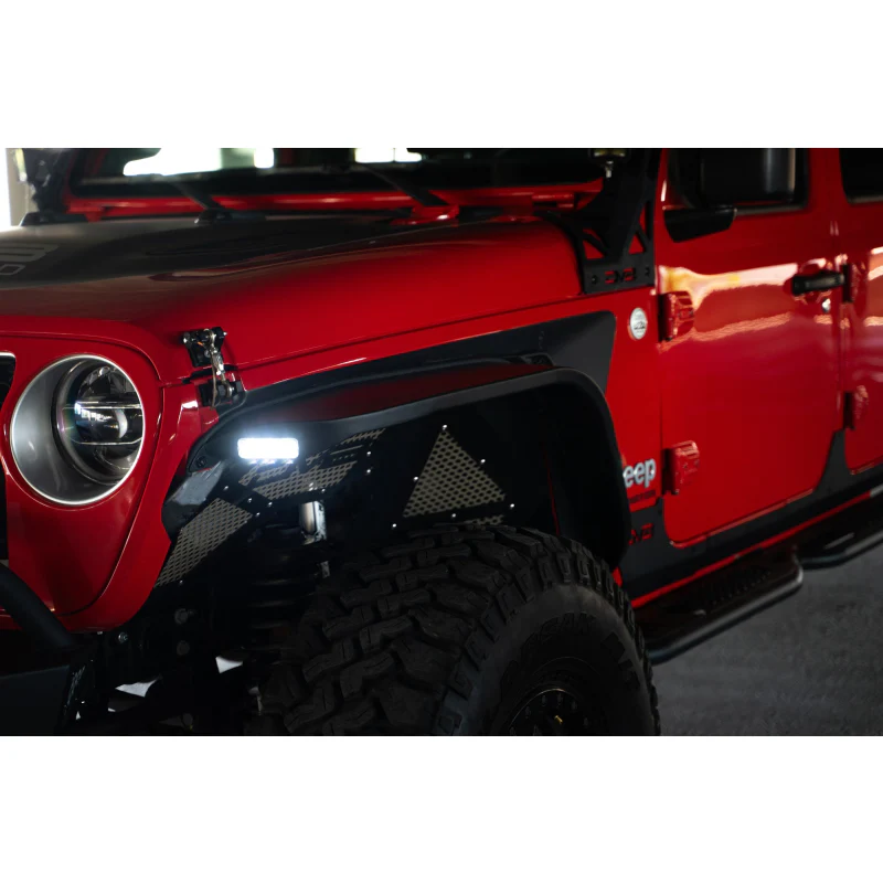 DV8 Offroad 2020-2025 Jeep Gladiator JT Slim Fender Flares Model FDGL-07 - Image 3