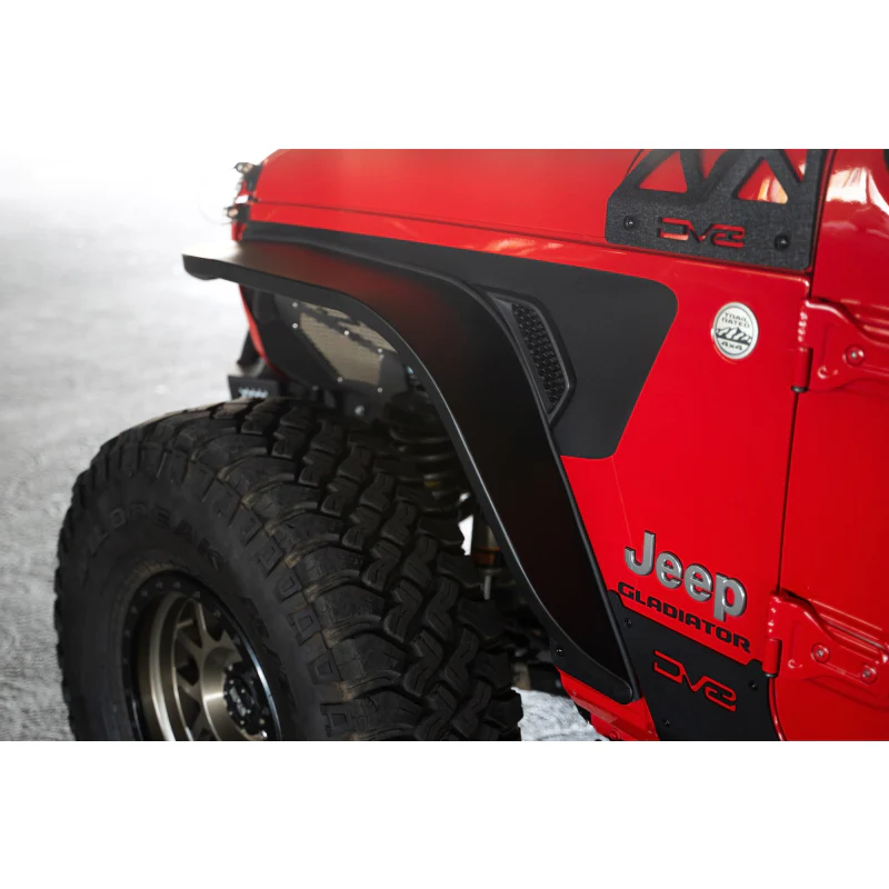 DV8 Offroad 2020-2025 Jeep Gladiator JT Slim Fender Flares Model FDGL-07 - Image 6