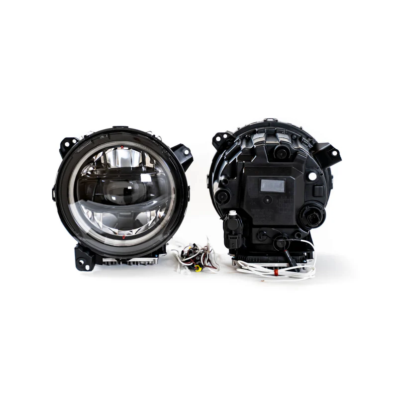 DV8 Offroad 2020-2025 Jeep Gladiator JT Wrangler LED Headlights Model HLCJL-02 - Image 11
